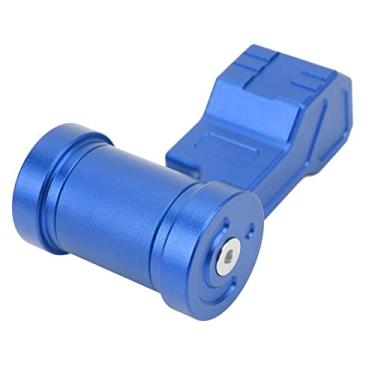 Imagem de Botão do Deslocamento de Engrenagem, Manche Ergonômico Confortável do Deslocamento de Engrenagem da Liga de Alumínio do Processo do Cnc da Substituição Direta para o Carro (Azul)