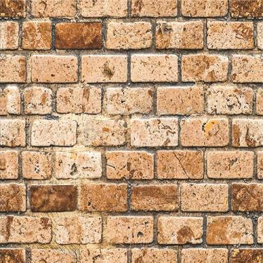 Imagem de Papel De Parede Adesivo Lavável Tijolinho Antigo Rústico 15m