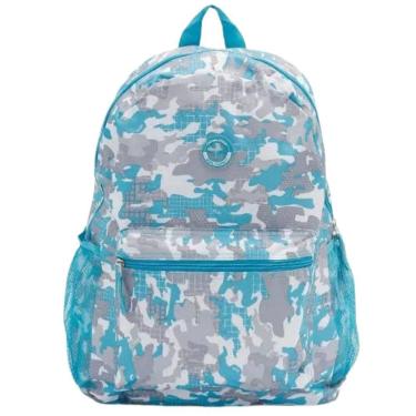 Imagem de Mochila de Costas Casual Espaçosa Camuflada Verde Clio