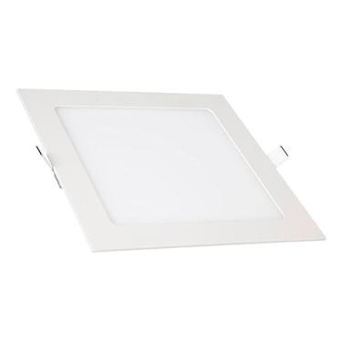 Imagem de Kian - Luminária Led Painel/Plafon Slim Quadrada Embutir 18W 6.000K Branca Fria Bivolt