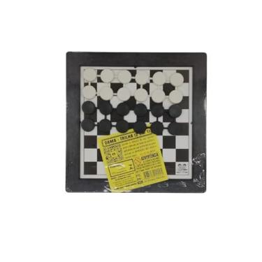 Imagem de Jogo 2 em 1 Dama Trilha Dutati 24cm Tabuleiro E Peças Plásticas