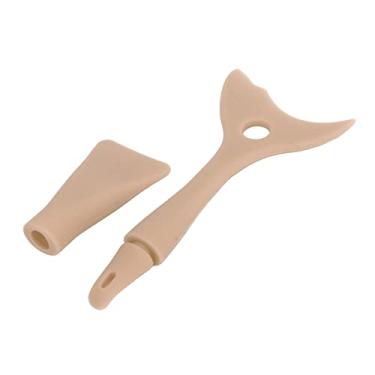 Imagem de Delineador Ajudante Lavável Flexível Multifuncional Portátil Silicone Ponta Alada Macia para Viagens (Marrom)