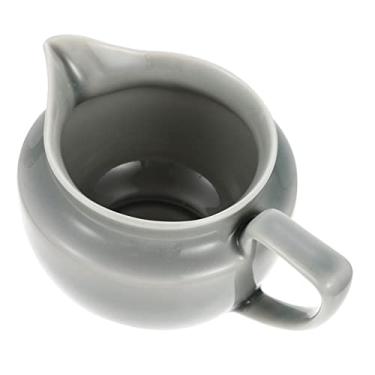 Imagem de ABOOFAN 2 Unidades jarro de leite de cerâmica molheira jarro de creme de cerâmica creme de café panela de molho chaleira de leite de café para espuma de leite mini xarope