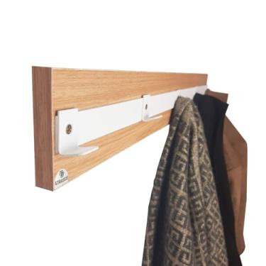 Imagem de Cabideiro Strassis Design SD-3010 Metal e MDF Cor: Branco