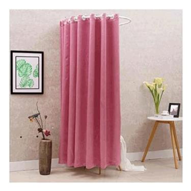 Imagem de Guarda-roupa Vestiário portátil Simples móvel em forma de U Vestiário Alta taxa de sombreamento Proteção de privacidade Economize espaço Faça você mesmo Vestiário temporário armário