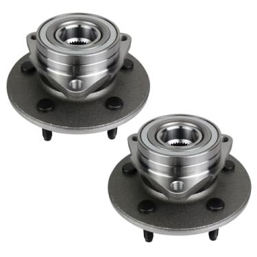 Imagem de Autoround Par 515017 Substituição do conjunto do cubo da roda dianteira e do rolamento para Ford F-150 97-00 com ABS de 2 rodas 4x4 4WD 5-Lug