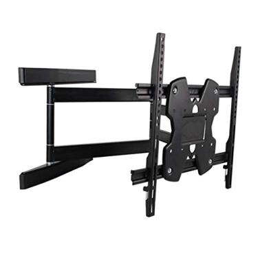 Imagem de Suporte de TV de teto flip para baixo, comporta telas de até 55 kg/121 libras, suporte telescópico giratório inclinado para a maioria dos monitores de tela plana de 26-50 polegadas (tamanho: 1,5 m)