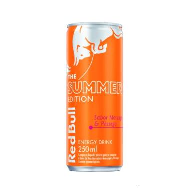 Imagem de Energético Red Bull Energy Drink, Summer Morango e Pêssego Edition, 250 ml