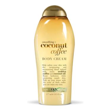 Imagem de Ogx Smoothing + Coconut Coffee Body Cream 19,5 Onças OGX