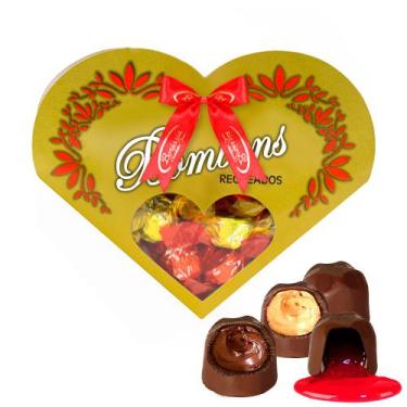 Imagem de Coração Caixa Com Bombons 180G Borússia Chocolates - Borússia Chocolat