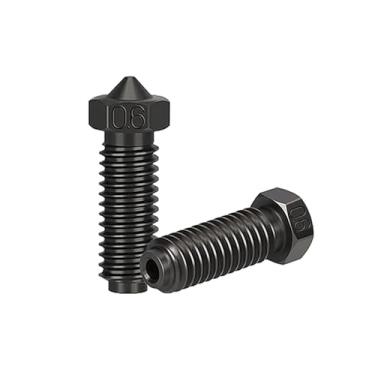 Imagem de Pacote com 2 bocais de aço endurecido, bicos de resistência a altas temperaturas para Anycubic Kobra 2/Kobra 2 Neo/Kobra 2 Pro/Kobra 2 Plus/Kobra 2 Max (0,6 mm)