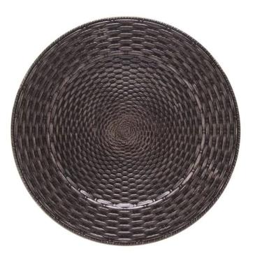 Imagem de Sousplat Copa e Cia Galles Vime Ébano 33cm