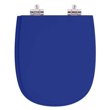 Imagem de Assento Sanitario Poliester Com Amortecedor Sabatini Azul Para Vaso Icasa