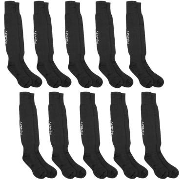 Imagem de Kit 10 Meião Futebol Infantil Preto Matis Viii Penalty-Unissex