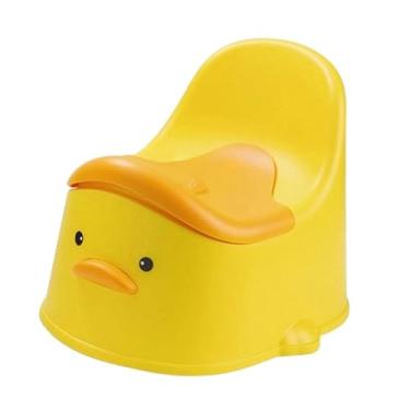 Imagem de Esquirla Treinamento de toalete potty crianças cadeira potty anti deslizamento inferior assento toalete infantil assento potty para bebês internos ao ar livre, amarelo