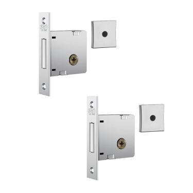 Imagem de Fechadura Auxiliar Tetra 1010 Dupla Cromada Stam