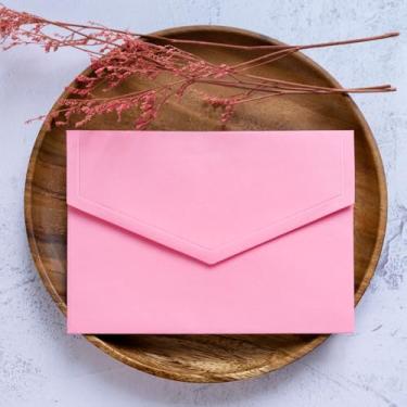 Imagem de Envelopes autovedantes 4x6, pacote com 50, envelopes 4x6 para cartões, envelopes rosa, envelopes A4 para convites, casamento, cartões comemorativos