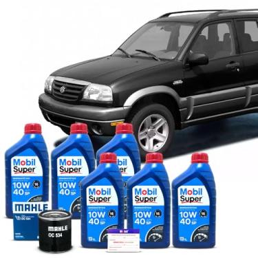 Imagem de Kit Troca de Oleo 10w40 e Filtro Suzuki Grand Vitara 2.0 16v 1998 até 2003