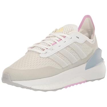 Imagem de adidas Tênis feminino Avryn, Branco/Branco/Azul Maravilha, 10.5