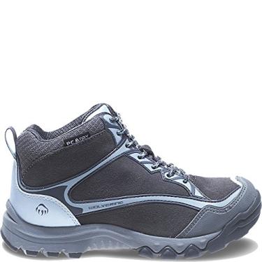 Imagem de WOLVERINE Fairmont Bota masculina com bico de aço para caminhada - W, Cinza escuro/azul, 5.5 Wide