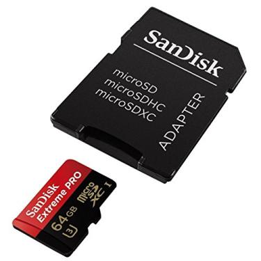 Imagem de Cartão Micro SD 64GB Sandisk Extreme USH-3 95mb/s Classe 10