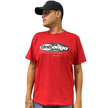 Imagem de Camiseta Masculina Plus Size Onbongo Vermelha ON215