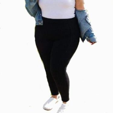 Imagem de Calça Legging Plus Size Leg Flanelada Térmica Inverno-Feminino