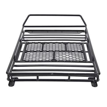 Imagem de Rack de Bagagem de Metal RC para Axial SC 1/10 RC Wler Car le Suporte de Rack de Teto para Acessórios RC para Transportar Seu Equipamento