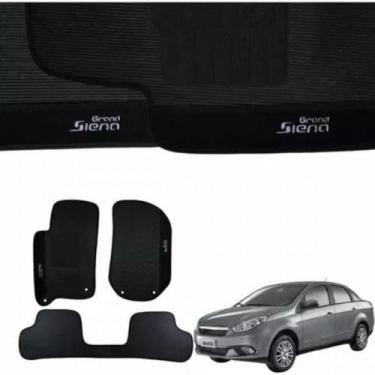 Imagem de Kit Tapete Emborrachado Grand Siena 2012 Até 2021 3 Peças - EcoTap