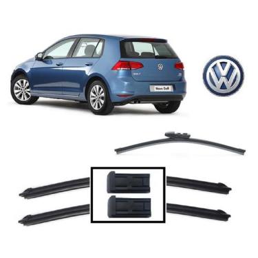 Imagem de Kit 3 Palhetas Limpador Parabrisa Dianteiro+TraseiroVolkswagen Golf G7