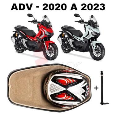 Imagem de Forração Honda ADV 150 Baú Forro Scooter Bege + 1 Antena - Jaspe Ateli
