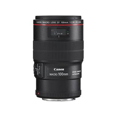 Imagem de Canon Ef 100Mm F / 2.8L É Lente Macro De Usm Para Câmeras Digitais Slr Preto