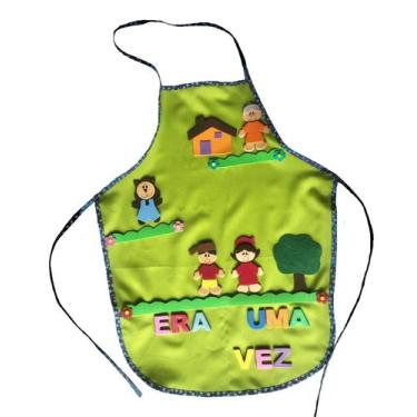 Imagem de Avental Contação De História - Criativa Educativos, VERDE/ CHAPEUZINHO