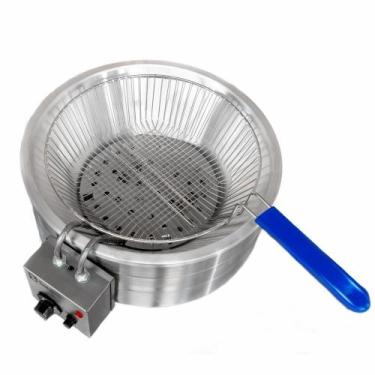 Imagem de Fritadeira Tacho Elétrico Redonda Industrial 3 Litros SEBEM 110v/220v 