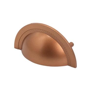 Imagem de Puxador Concha De Guarda Roupa Gavetas Móveis Vintage 64mm (Rose Gold Fosco)