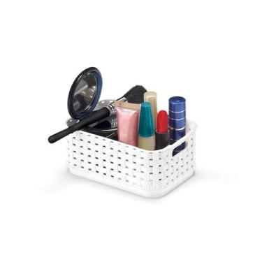 Imagem de Cesto Organizador Ret. Rattan 1 Branca 520 Ml - ARTHI, U