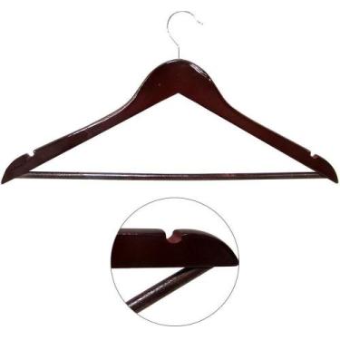 Imagem de Cabide Roupa Acrilico Cor Sortida Gancho E Cava 45X23Cm 10Mm - Fu Xing