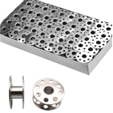 Imagem de Carretilha De Metal Furada Para Maquina Reta Industrial  30 unid - Per