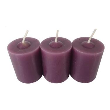 Imagem de Kit 3 Velas Aromáticas Perfumadas Com Aroma De Uva - Velas da Jú