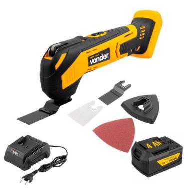 Imagem de Lixadeira Multifunção Oscilante Vonder Com Bateria 4Ah e Carregador + 