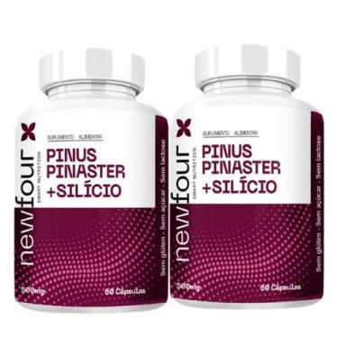 Imagem de 2x Pinus Pinaster Com Procianidinas + Silício 60 Cápsulas 500mg - New 