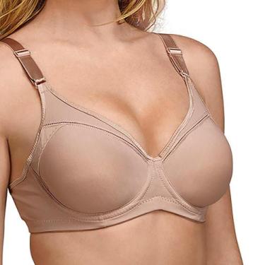 Imagem de Sutiã Sustentação Cetinete DeMillus 64905 Taça C, 52C, Bege rosado
