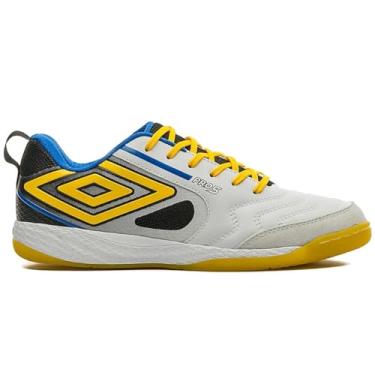 Imagem de Chuteira Futsal Umbro Pro 5 Bump Branco/amarelo - 41
