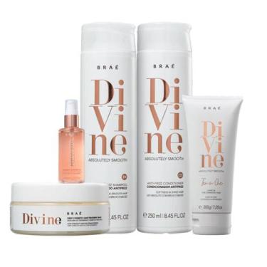 Imagem de Kit Divine Shamp, Cond, Masc e Shine Oil Revival BRAÉ