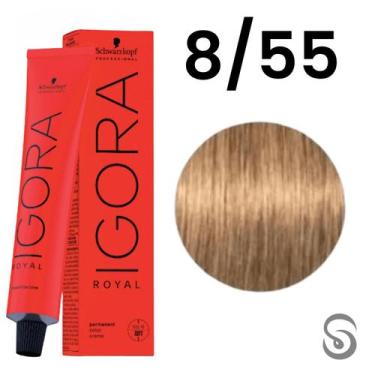 Imagem de Schwarzkopf Igora Royal Coloração 8/55 Louro Claro Dourado Extra 60ml,