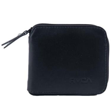 Imagem de Carteira RVCA Zip Wallet Preto, Preto, Único