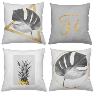 Imagem de Kit 4 Capas de Almofadas Decoração - Gaby Flor Confecções , Fé