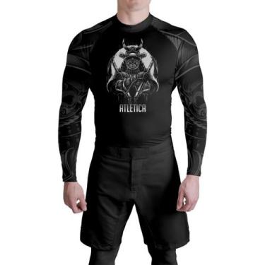 Imagem de Rash Guard Black Samurai Atlética - Atlética Esportes, Preto, M
