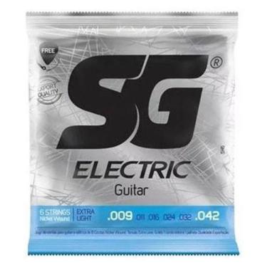 Imagem de Encordoamento Guitarra 009 - Sg 5145 + Corda Mi + Palheta