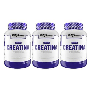 Imagem de KIT 3x PREMIUM Creatina 100g - BRN Foods
